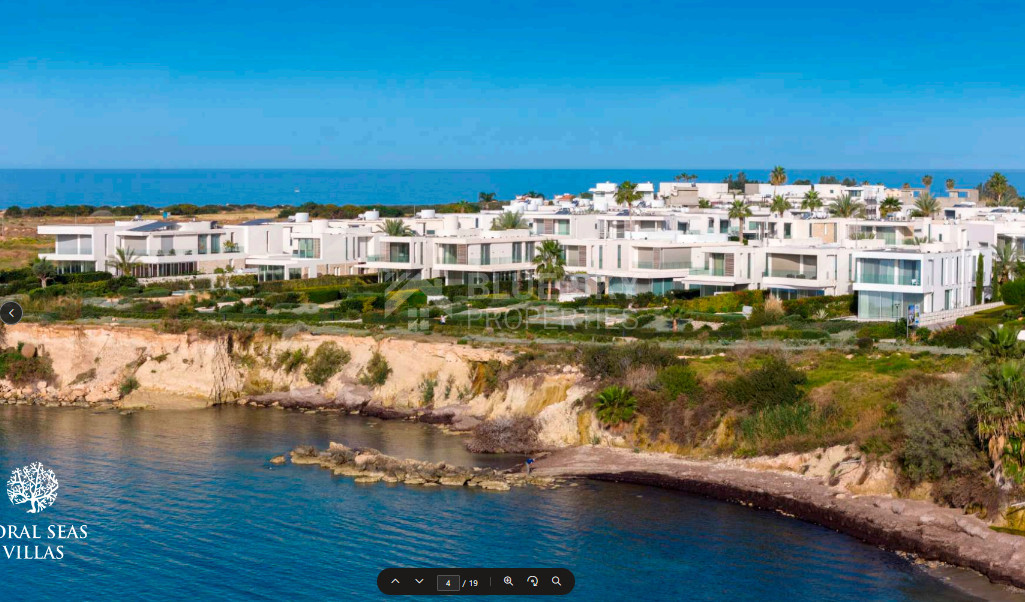 Luxury three bedroom Beachfront Villa with Private Pool -Walking Distance to Mediterranean - Perfect Year-Round Living & Investment