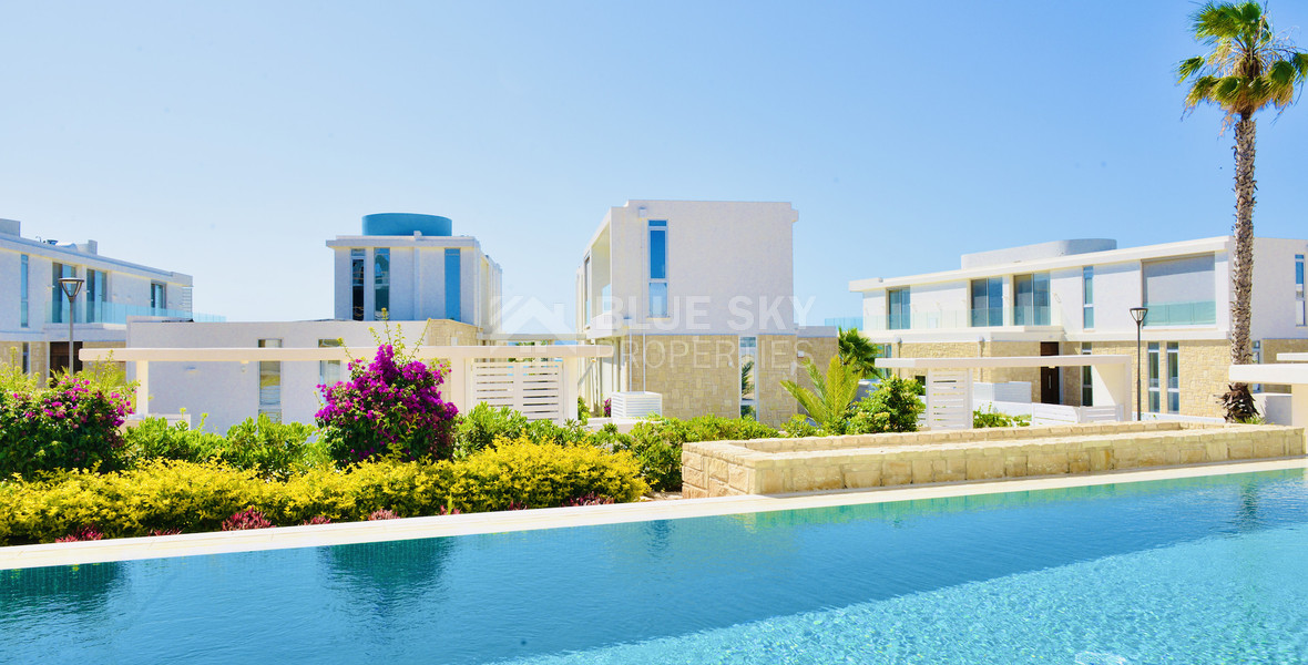 Luxury three bedroom Beachfront Villa with Private Pool -Walking Distance to Mediterranean - Perfect Year-Round Living & Investment