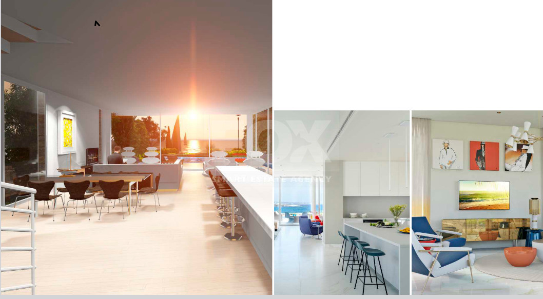 Luxury three bedroom Beachfront Villa with Private Pool -Walking Distance to Mediterranean - Perfect Year-Round Living & Investment