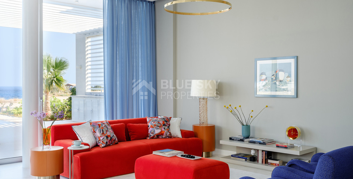 Luxury Three Bedroom Seafront Villa in Coral Bay, Paphos