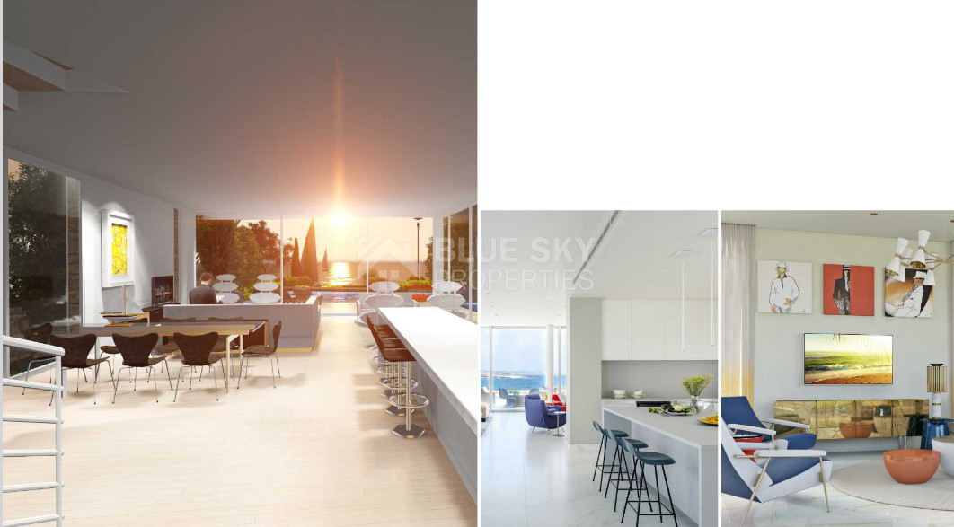 Luxury Three Bedroom Seafront Villa in Coral Bay, Paphos