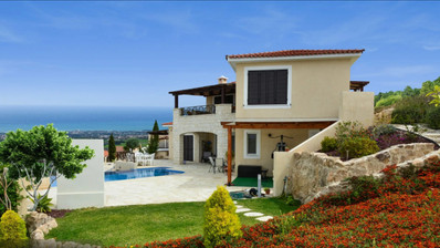 Luxury  three Bedroom Hillside Villa with Private Pool & Panoramic Mediterranean Views near Tala, Paphos