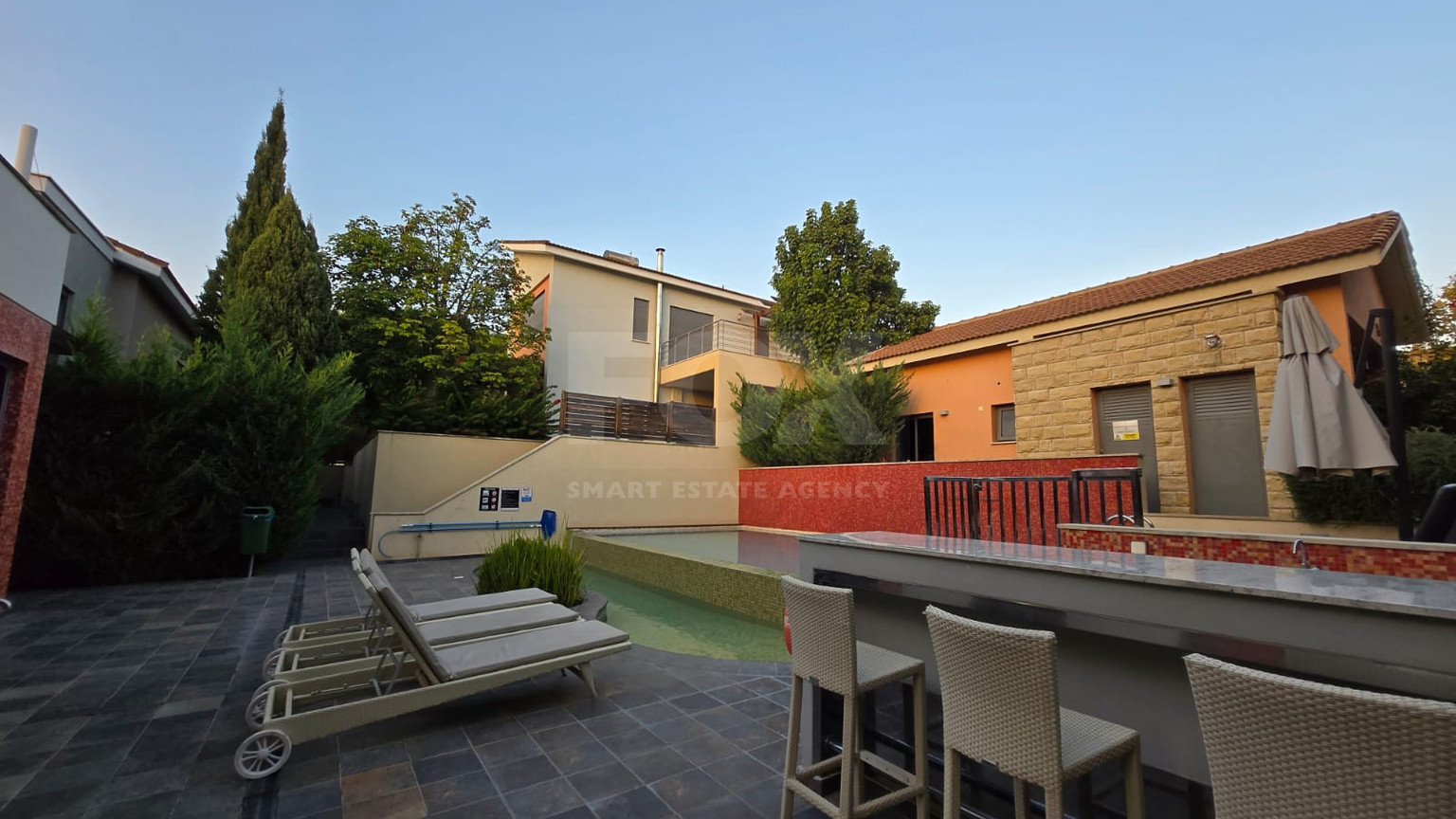 For Rent Luxury Three Bedroom Villa in Gated Seafront Complex — Pareklissia Tourist Area, Limassol