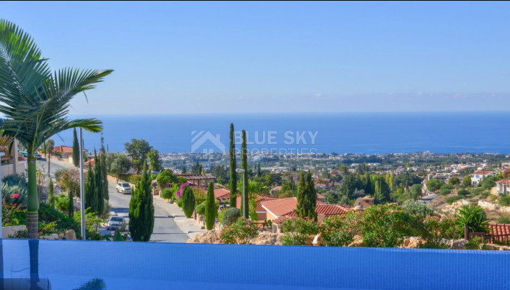 Modern three Bedroom Hillside Villa for Sale in Tala, Paphos – Sea Views & Private Pool