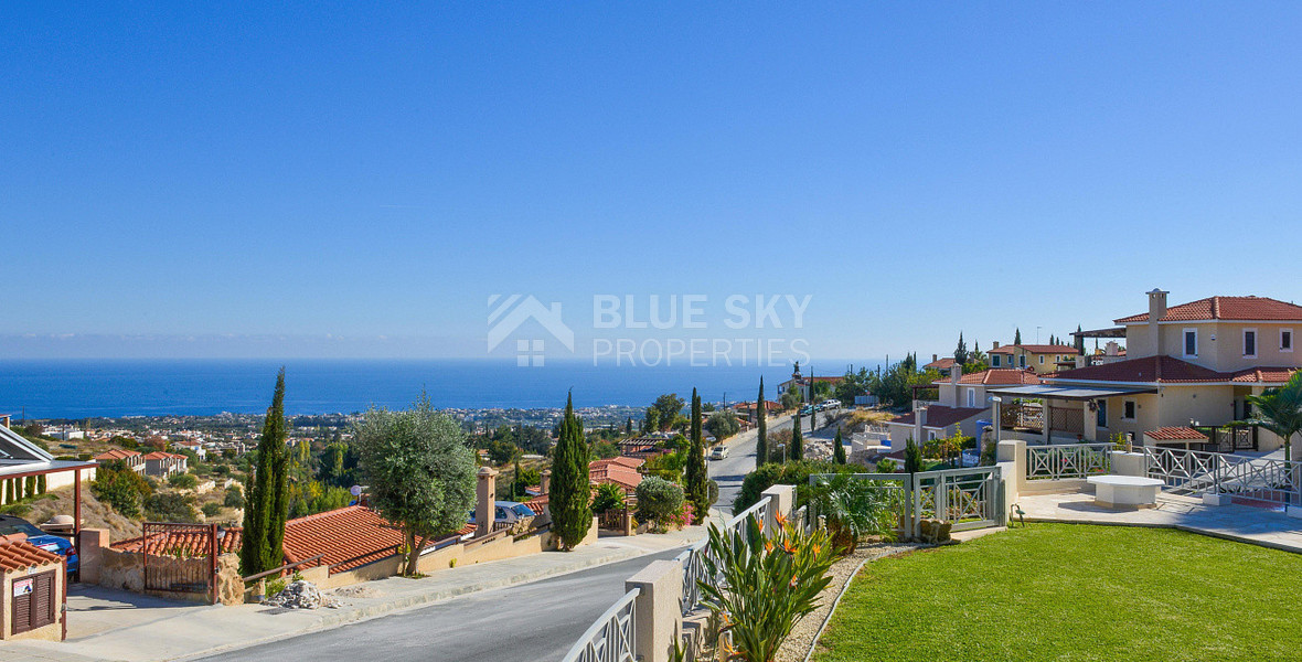 Modern three Bedroom Hillside Villa for Sale in Tala, Paphos – Sea Views & Private Pool