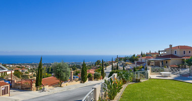 Modern three Bedroom Hillside Villa for Sale in Tala, Paphos – Sea Views & Private Pool
