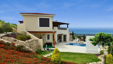 Modern three Bedroom Hillside Villa for Sale in Tala, Paphos – Sea Views & Private Pool