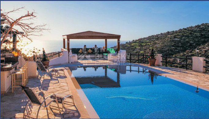 Luxury three bedrooms plus study room Hillside Villas with Panoramic Sea Views in Paphos, Cyprus