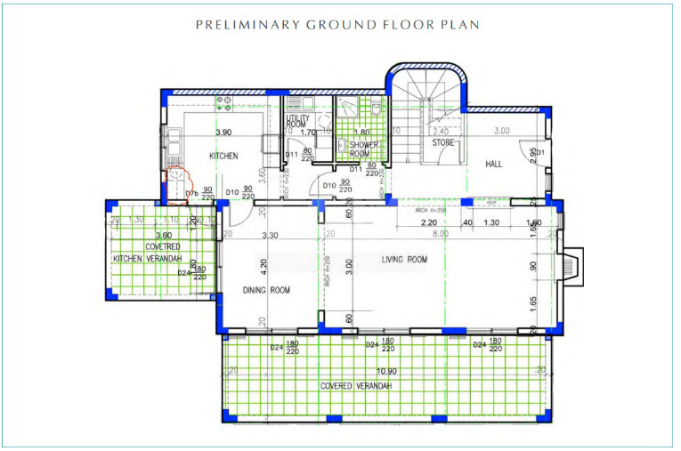 Luxury three bedrooms plus study room Hillside Villas with Panoramic Sea Views in Paphos, Cyprus