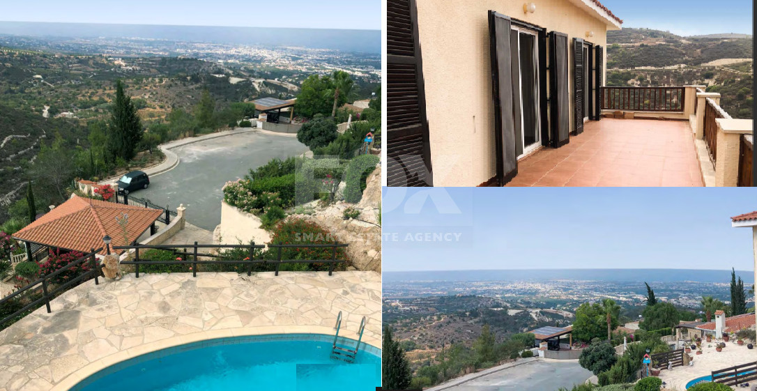Luxury three bedrooms plus study room Hillside Villas with Panoramic Sea Views in Paphos, Cyprus
