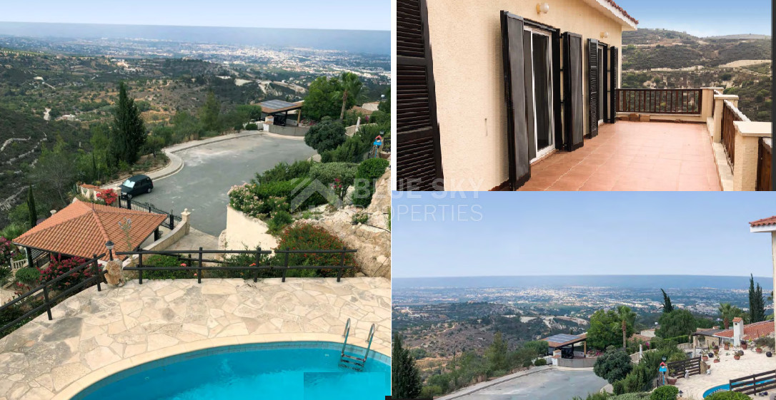 Luxury three bedrooms plus study room Hillside Villas with Panoramic Sea Views in Paphos, Cyprus