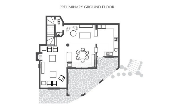 Luxury  three Bedroom Detached Villa in Tsada with Sea & Countryside Views