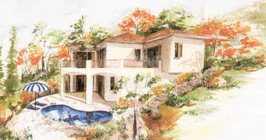 Luxury  three Bedroom Detached Villa in Tsada with Sea & Countryside Views