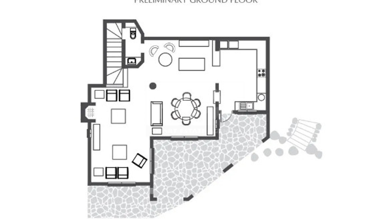 Luxury  three Bedroom Detached Villa in Tsada with Sea & Countryside Views