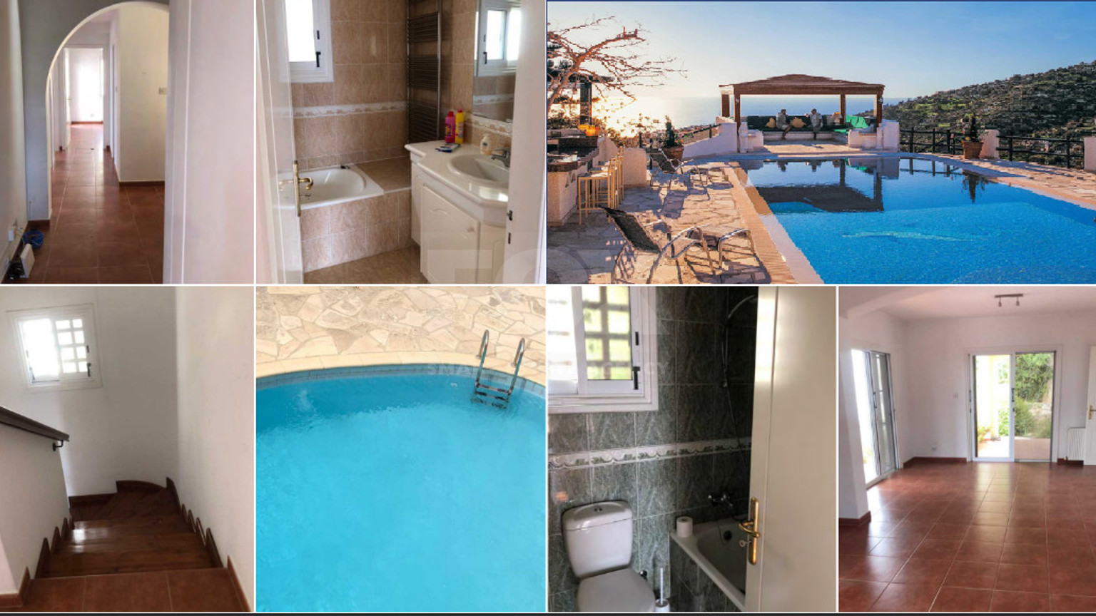 Luxury  three Bedroom Detached Villa in Tsada with Sea & Countryside Views