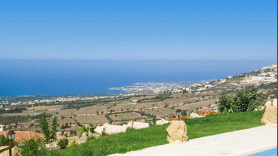 Luxury  three Bedroom Detached Villa in Tsada with Sea & Countryside Views