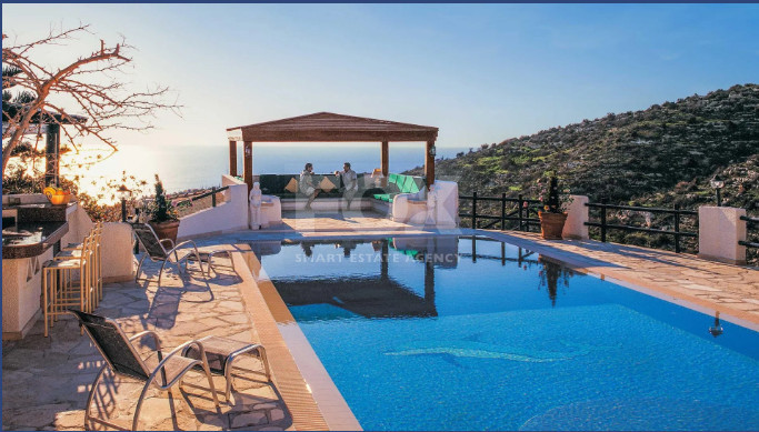 Luxury Hilltop four bedroom Villas in Tsada, Paphos with Private Pool & Panoramic Sea Views