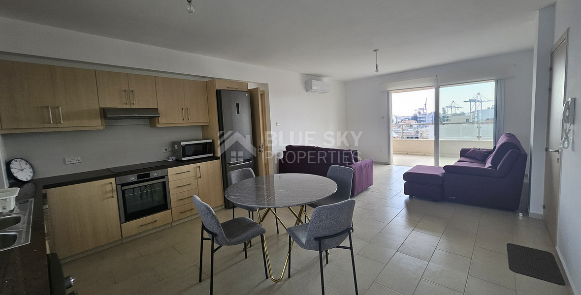 Fully furnished top floor two bedroom apartment for rent in Zakaki -Limassol