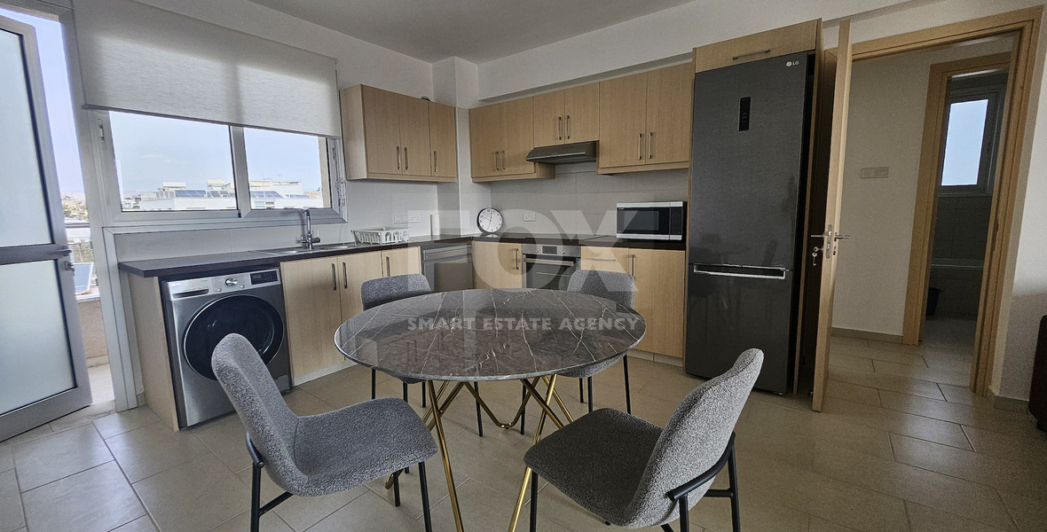 Fully furnished top floor two bedroom apartment for rent in Zakaki -Limassol