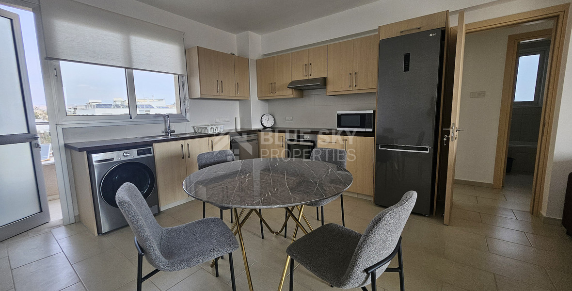 Fully furnished top floor two bedroom apartment for rent in Zakaki -Limassol