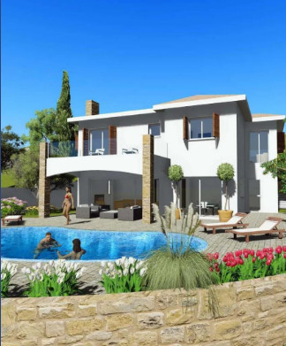 Spacious four  Bedroom Villa in Peaceful Tsada Village for sale