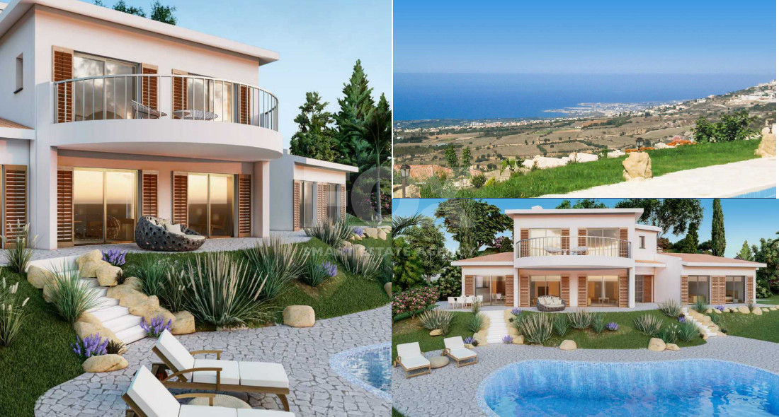 Tsada Village Living: Five bedroom villas ,  Panoramic Mediterranean Views & Serene Hilltop Lifestyle