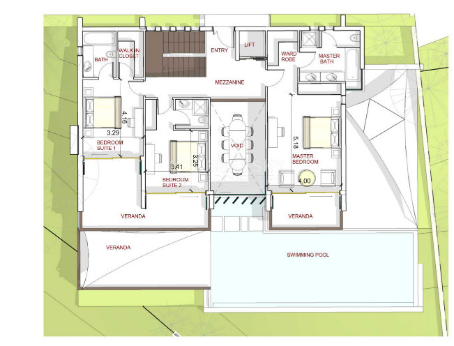 Luxury four bedroom villas in an Elegant Hilltop Living in Tsada, Paphos