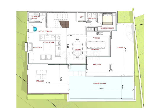 Luxury four bedroom villas in an Elegant Hilltop Living in Tsada, Paphos