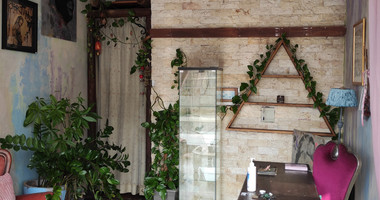 Partially Furnished Artistic Shop in Geroskipou Center, for rent