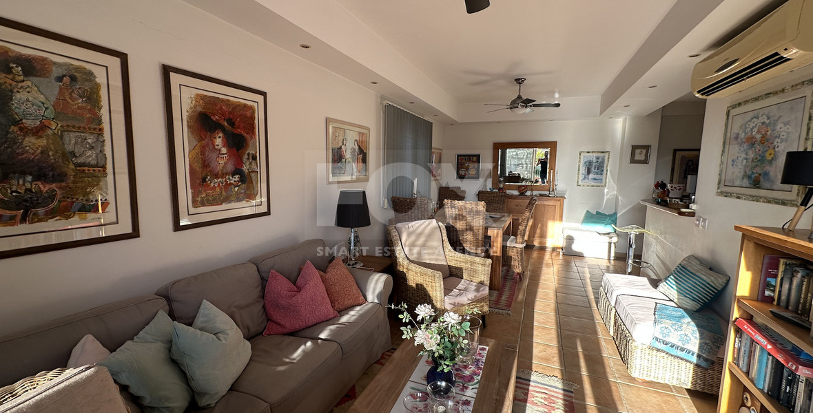 Corner Three Bedroom Apartment with Pool Views in Kato Paphos for sale