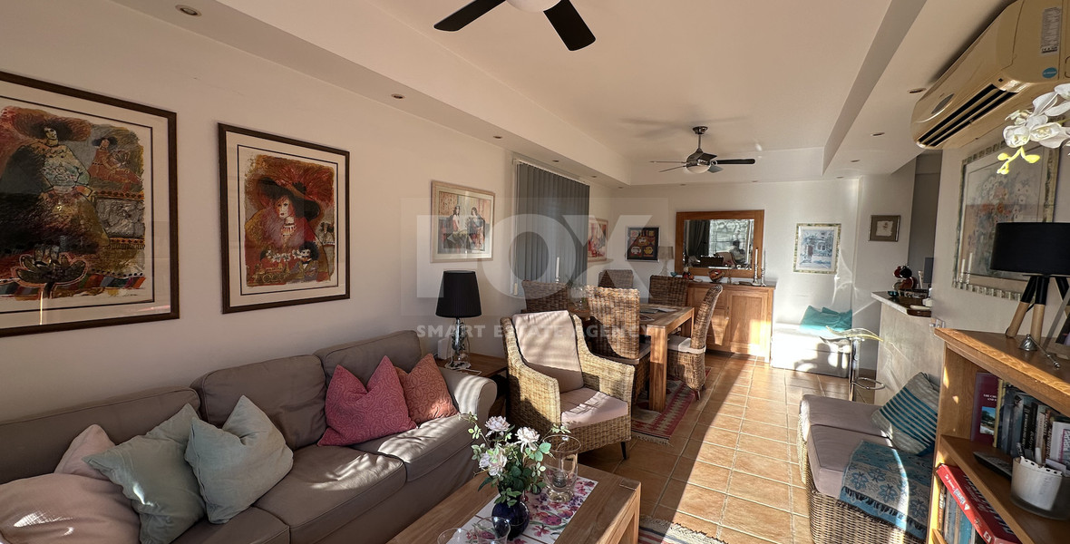 Corner Three Bedroom Apartment with Pool Views in Kato Paphos for sale