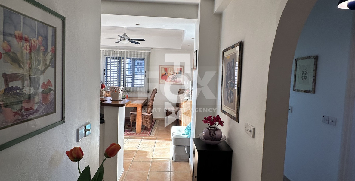 Corner Three Bedroom Apartment with Pool Views in Kato Paphos for sale