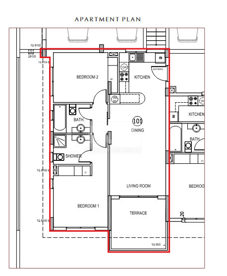Modern two Bedroom Apartment Near Coral Bay with Pool & Sea Access for sale