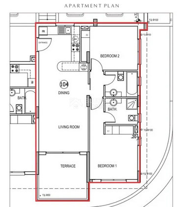 Elegant Mediterranean two bedroom apartment close to Beaches and Amenities for sale