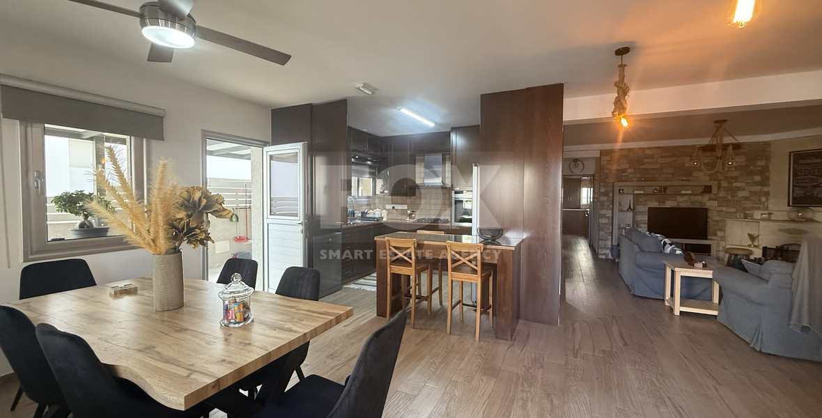 FOR RENT FURNISHED THREE BEDROOM GROUND FLOOR APARTMENT IN THE SOUGHT AFTER LOCATION OF MESA GEITONIA/PANTHEA