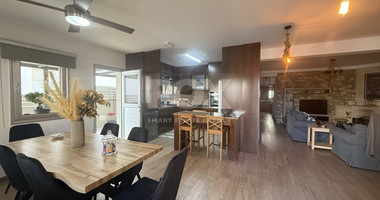 FOR RENT FURNISHED THREE BEDROOM GROUND FLOOR APARTMENT IN THE SOUGHT AFTER LOCATION OF MESA GEITONIA/PANTHEA