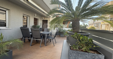 FOR RENT FURNISHED THREE BEDROOM GROUND FLOOR APARTMENT IN THE SOUGHT AFTER LOCATION OF MESA GEITONIA/PANTHEA