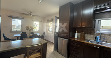 FOR RENT FURNISHED THREE BEDROOM GROUND FLOOR APARTMENT IN THE SOUGHT AFTER LOCATION OF MESA GEITONIA/PANTHEA