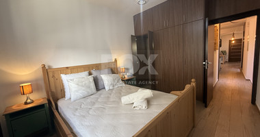 FOR RENT FURNISHED THREE BEDROOM GROUND FLOOR APARTMENT IN THE SOUGHT AFTER LOCATION OF MESA GEITONIA/PANTHEA