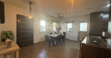 FOR RENT FURNISHED THREE BEDROOM GROUND FLOOR APARTMENT IN THE SOUGHT AFTER LOCATION OF MESA GEITONIA/PANTHEA