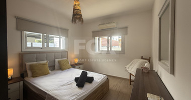 FOR RENT FURNISHED THREE BEDROOM GROUND FLOOR APARTMENT IN THE SOUGHT AFTER LOCATION OF MESA GEITONIA/PANTHEA