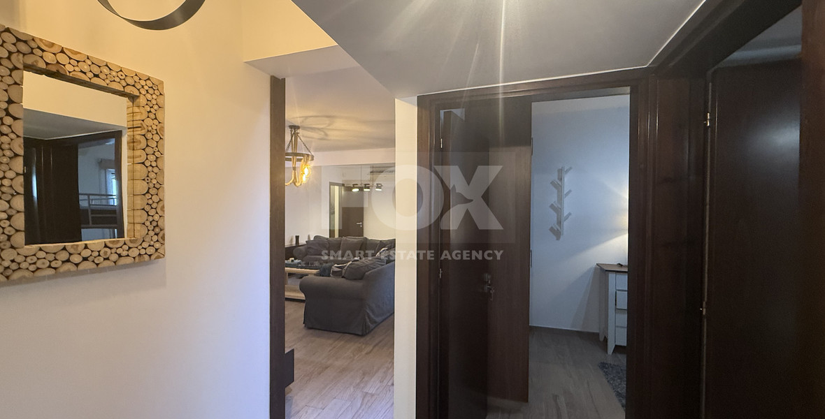 FOR RENT FURNISHED THREE BEDROOM GROUND FLOOR APARTMENT IN THE SOUGHT AFTER LOCATION OF MESA GEITONIA/PANTHEA