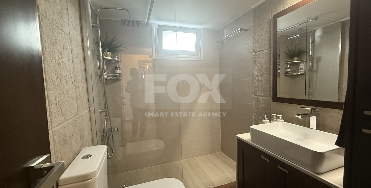 FOR RENT FURNISHED THREE BEDROOM GROUND FLOOR APARTMENT IN THE SOUGHT AFTER LOCATION OF MESA GEITONIA/PANTHEA