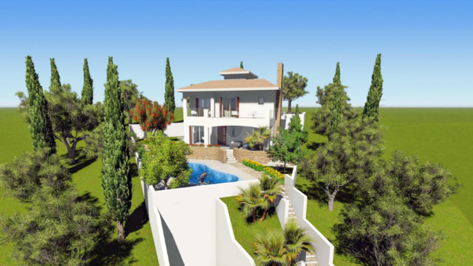 Luxury four bedroom Villa for Sale in Tala with Private Pool, Panoramic Views & Landscaped Gardens