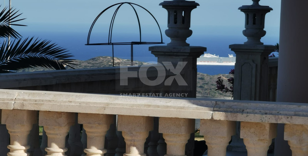 Spacious 5 Bedroom Villa  With Sea View for rent in Parekklisia, Limassol