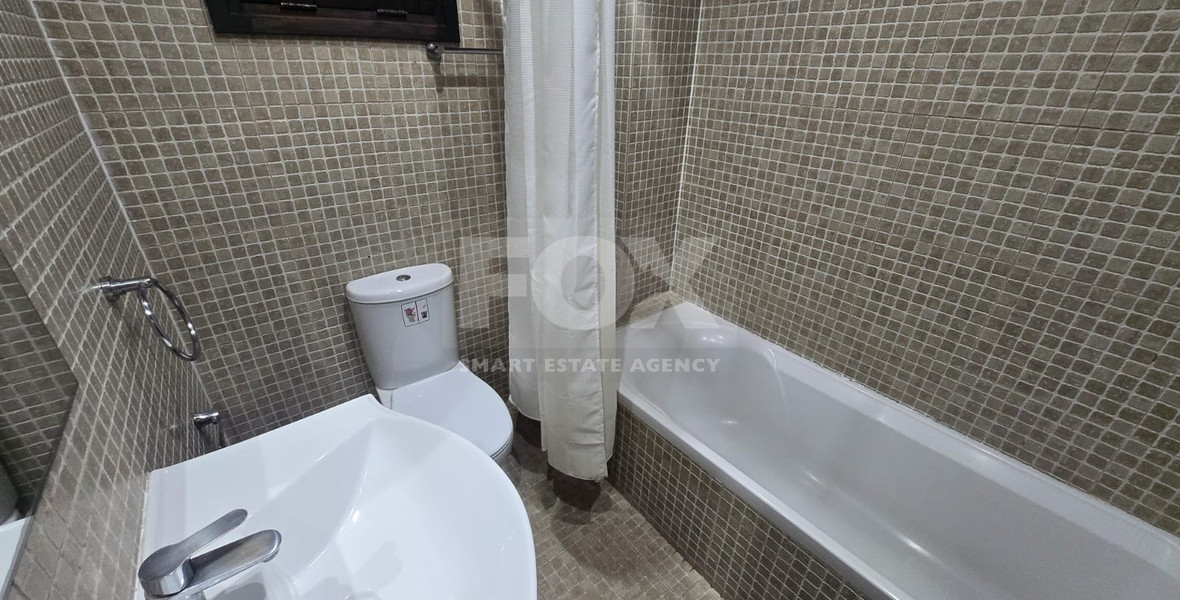 Renovated Two-Bedroom Townhouse with Garden for Rent in Parekklisia Tourist Area – Pool, Tennis, Furnished