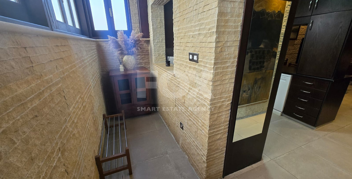 Renovated Two-Bedroom Townhouse with Garden for Rent in Parekklisia Tourist Area – Pool, Tennis, Furnished