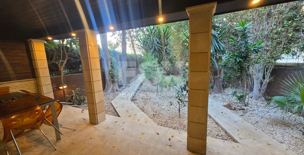 Renovated Two-Bedroom Townhouse with Garden for Rent in Parekklisia Tourist Area – Pool, Tennis, Furnished