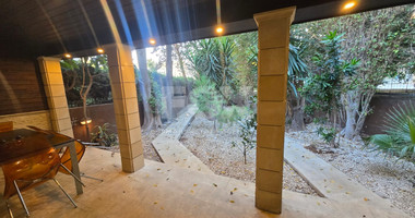 Renovated Two-Bedroom Townhouse with Garden for Rent in Parekklisia Tourist Area – Pool, Tennis, Furnished