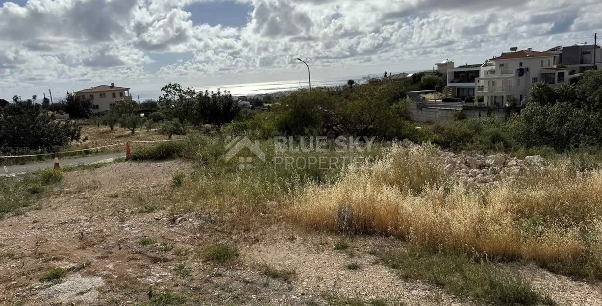Residential Plot for Sale in Konia, Paphos – Sea Views, Green Area, Prime Location